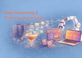AI-powered data processing and reporting automation with real-time analytics dashboard